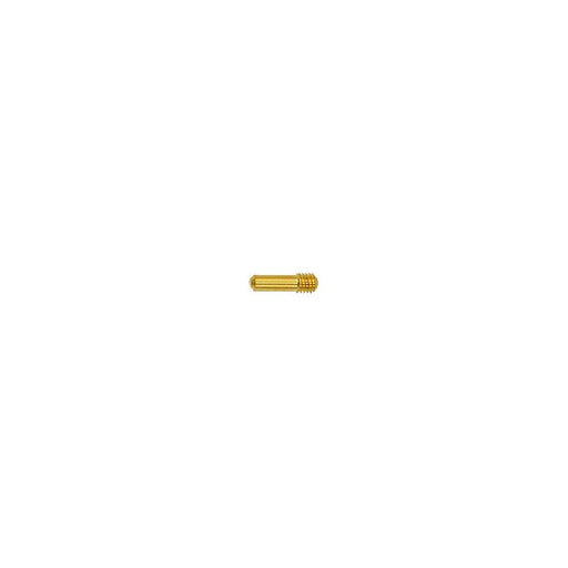 EM-Tec GSPM4 compact standard pin stub adapter with M4 thread, gold plated brass, pin