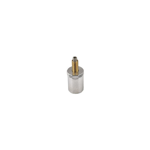 Hitachi HV20 round SEM stage adapter assembly with M4 screw, compatible with S3500 series, S3000 series and S2000 series SEMs, aluminium/brass