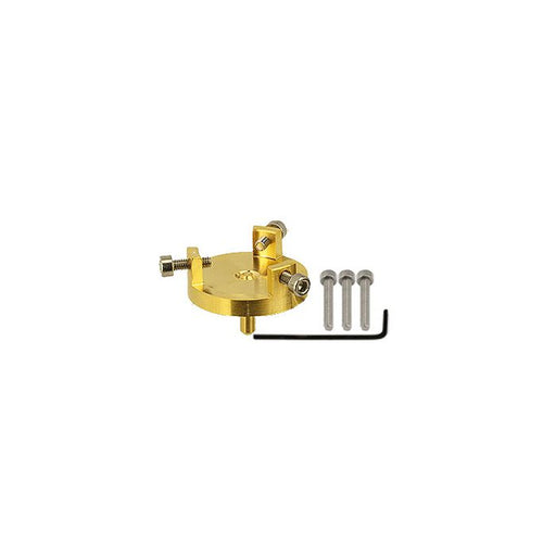 EM-Tec GR20 bulk sample holder for up to пїЅпїЅпїЅпїЅ20mm, gilded brass, pin
