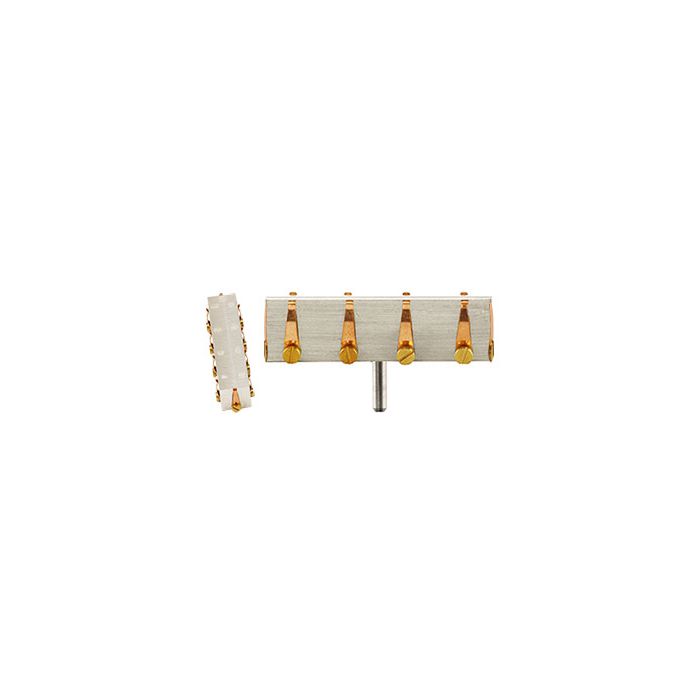 EM-Tec S-Clip sample holder with 10xS-Clips at 90пїЅпїЅпїЅ, 50x10x14mm, pin