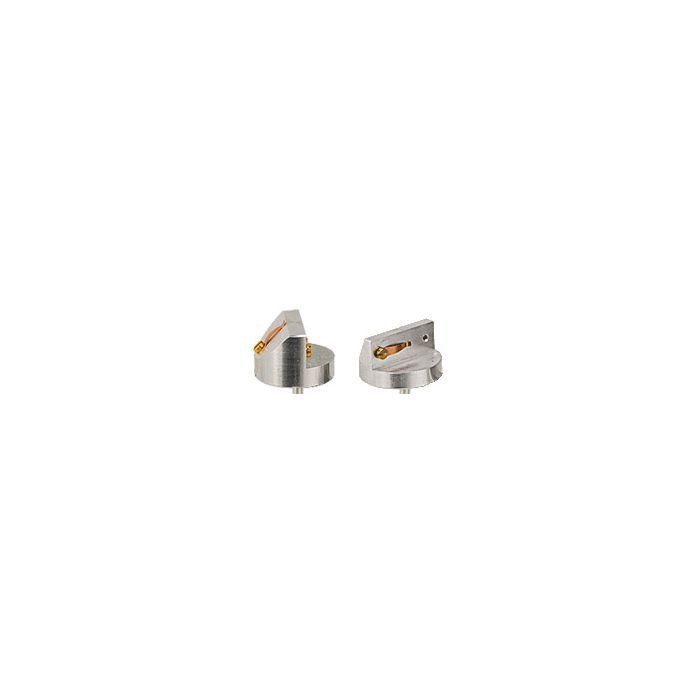 EM-Tec S-Clip sample holder with 2xS-Clips 45пїЅпїЅпїЅ/90пїЅпїЅпїЅ on пїЅпїЅпїЅпїЅ25.4mm Zeiss pin stub