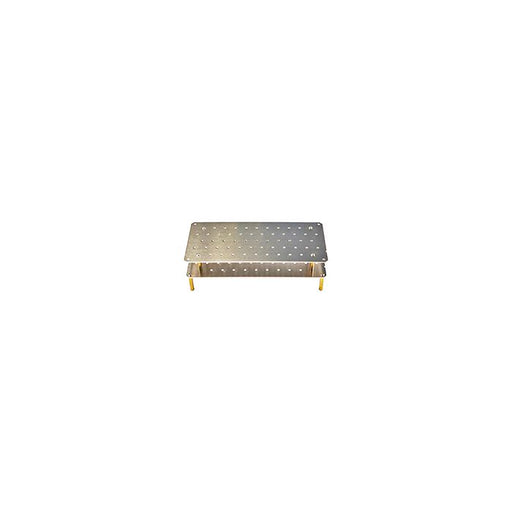 EM-Tec Save-Storr 2 dual perforated shelf with 2 x 25mm height, aluminium