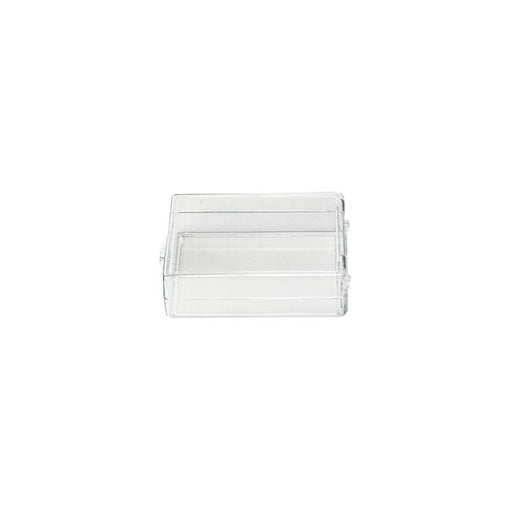 Micro-Tec C35 clear styrene plastic hinged storage boxes, 89x65x25mm