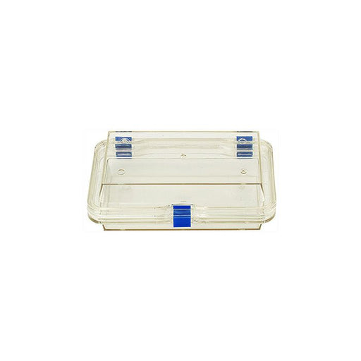 Micro-Tec M64 clear plastic membrane box, hinged,  160x100x50mm