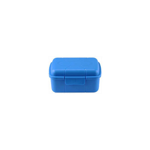 Micro-Tec B40 blue polypropylene plastic hinged storage box, 106x72x55mm