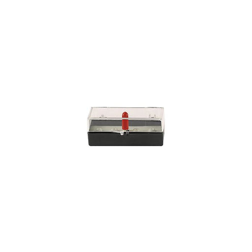 EM-Tec SB4X small size clear styrene box with 6mm extra height, for 4 standard 12.7mm SEM pin stubs