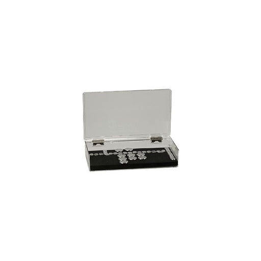 EM-Tec SB153 high capacity clear styrene box for 153 standard 12.7mm pin stubs