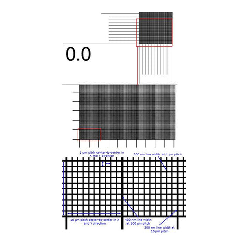 EM-Tec M-1 calibration standard with 1Вµm grid pattern, unmounted