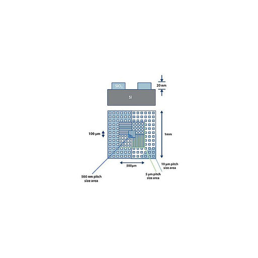 CS-20NG AFM XYZ calibration standard, 20nm Z, unmounted