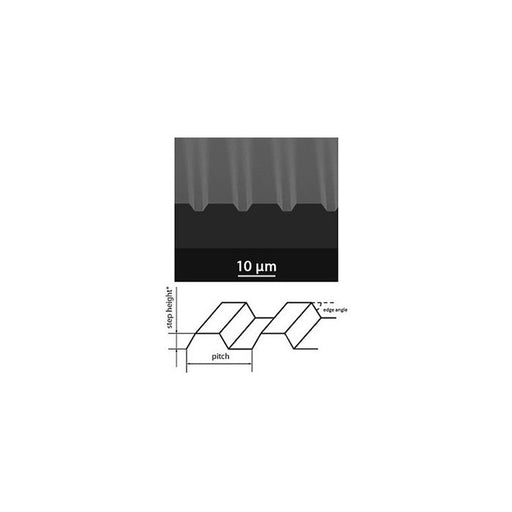 TGF11 AFM / SPM calibration grating, 10um pitch, trapezoid structure