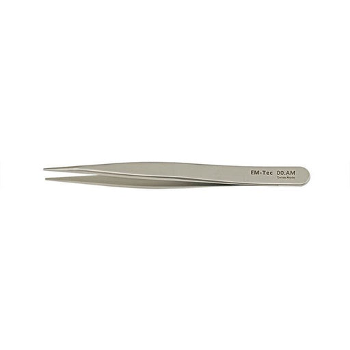 EM-Tec 00.AM high precision tweezers, style 00, strong tips, anti-magnetic stainless steel