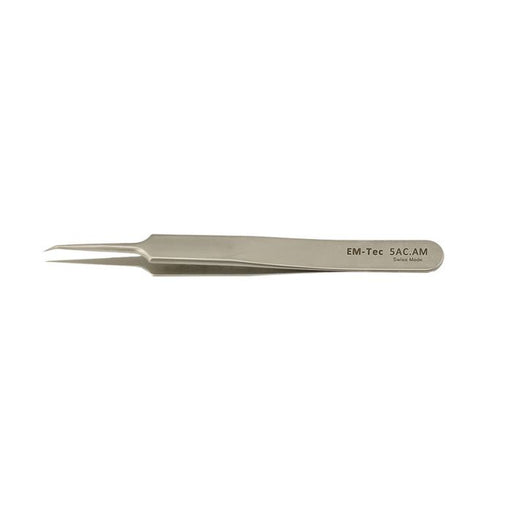 EM-Tec 5AC.AM high precision tweezers, style 5AC, anti-capillary extra fine tips, anti-magnetic stainless steel