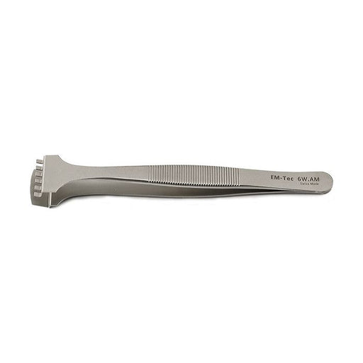 EM-Tec 6W.AM precision wafer handling tweezers for ш6”/150mm, anti-magnetic stainless steel