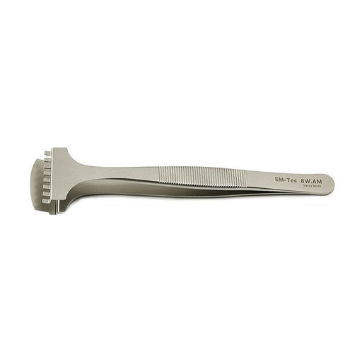 EM-Tec 8W.AM precision wafer handling tweezers for ш8”/200mm, anti-magnetic stainless steel