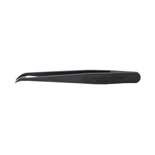 EM-Tec 707A.CN ESD safe PA66/carbon fibre reinforced tweezers, sharp curved tips