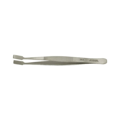 Value-Tec 36A.NM general purpose tweezers, style 36A, long flat wide tips, non-magnetic stainless steel