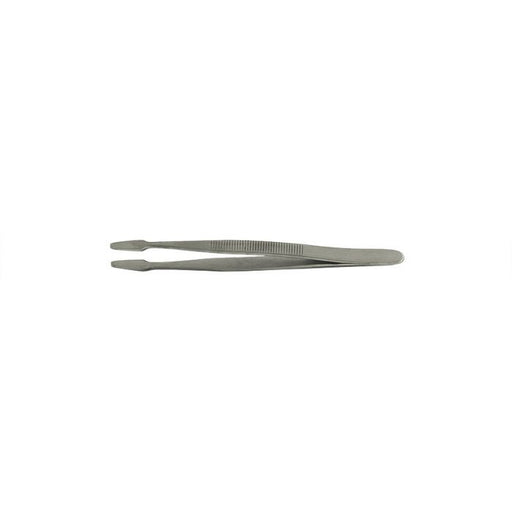 Value-Tec 127.MS industrial strong tweezers, style 127, smooth flat long tips, 115mm, magnetic stainless steel