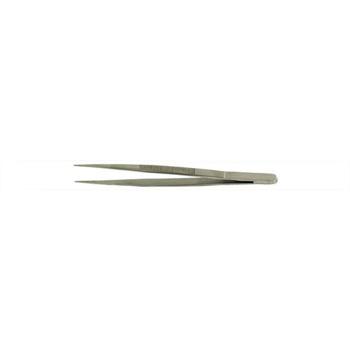 Value-Tec 510.MS industrial strong tweezers, style 510, straight serrated pointed tips, 140mm, magnetic stainless steel