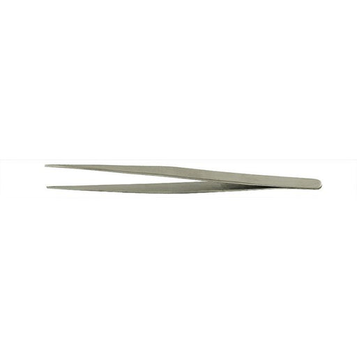 Value-Tec 682.MS industrial strong tweezers, style 682, straight smooth pointed tips, 178mm, magnetic stainless steel