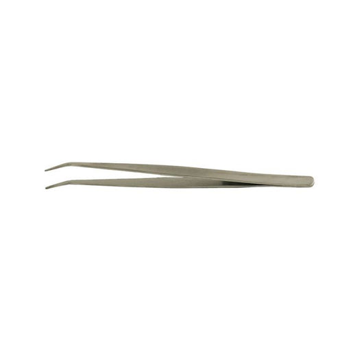 Value-Tec 686.MS industrial strong tweezers, style 686, bent smooth pointed tips, 178mm, magnetic stainless steel