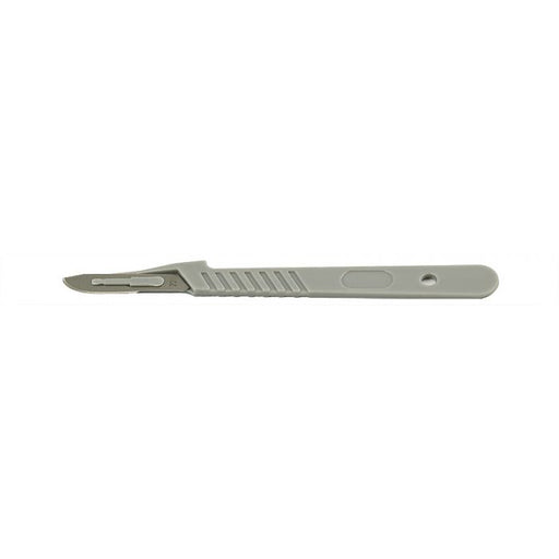 Micro-Tec disposable carbon steel scalpels #20 with plastic handle, sterile