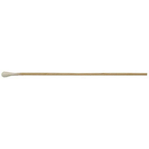 Micro-Tec SL1 cotton tipped applicator stick, single ended, round tip, wood shaft, 150mm