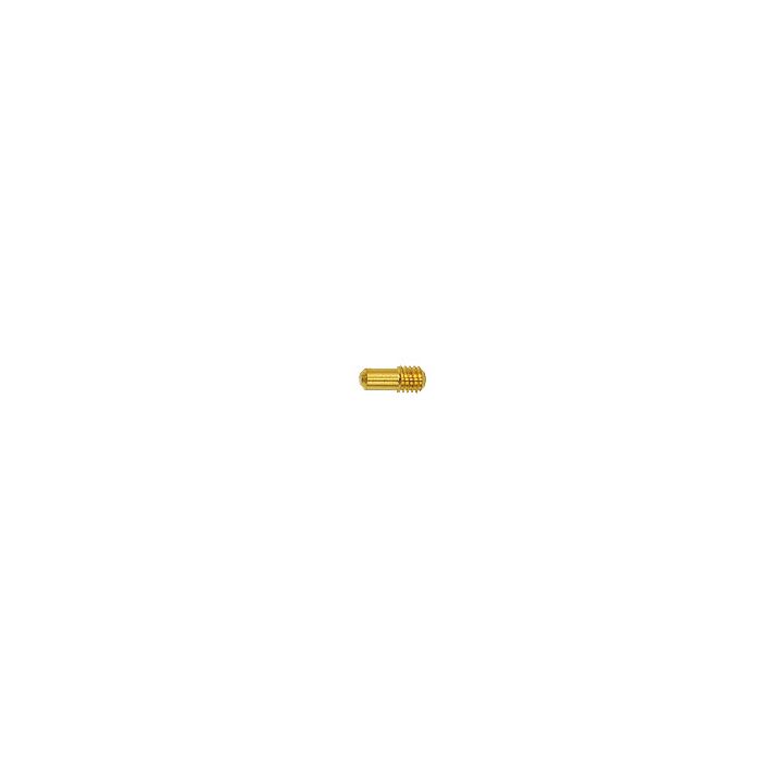 EM-Tec GZM4 compact Zeiss pin stub adapter with M4 thread, gold plated brass, short Zeiss pin