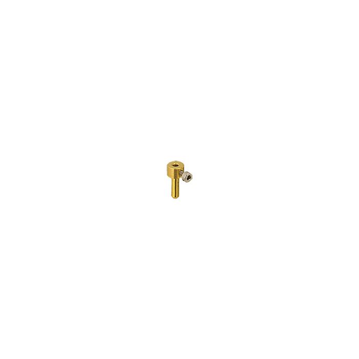 EM-Tec GR2 needle / tube sample holder for up to пїЅпїЅпїЅпїЅ2mm, gold plated brass, pin