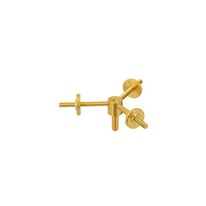 EM-Tec GS45 spider type bulk sample holder for up to пїЅпїЅпїЅпїЅ45mm, gold plated brass, pin