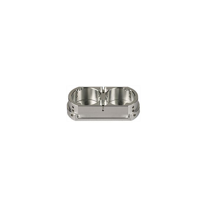 EM-Tec R2 top reference holder for 2x ш40mm metallographic mounts, M4. Includes 2 positions for calibration stubs.