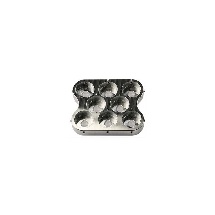 EM-Tec MM28 multi metallographic mount holder for 8x пїЅпїЅпїЅпїЅ25mm / пїЅпїЅпїЅпїЅ1inch mounts, pin