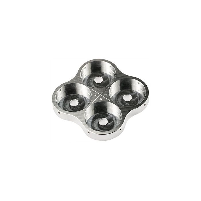 EM-Tec MM54 multi metallographic mount holder for 4x пїЅпїЅпїЅпїЅ50mm / пїЅпїЅпїЅпїЅ2inch mounts, пїЅпїЅпїЅпїЅ14mm JEOL stub