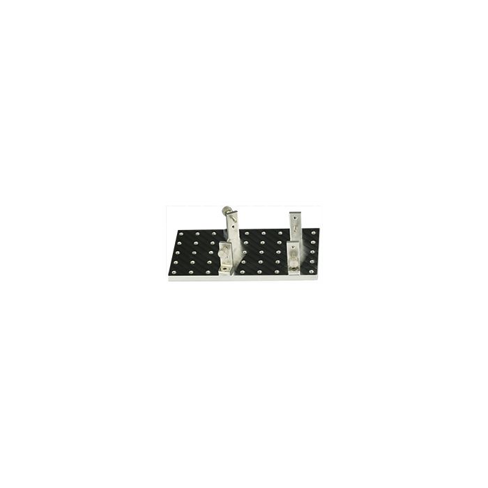 EM-Tec Versa-Plate H45 SEM sample holder 106x58mm with 45 M4 threaded holes and 4 x S25 brackets, пїЅпїЅпїЅпїЅ14 mm JEOL stub