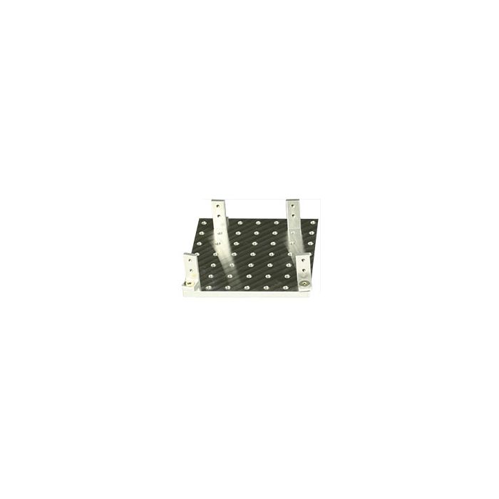 EM-Tec Versa-Plate H49 SEM sample holder 82x82mm with 49 M4 threaded holes and 4 x S25 brackets, пїЅпїЅпїЅпїЅ14 mm JEOL stub