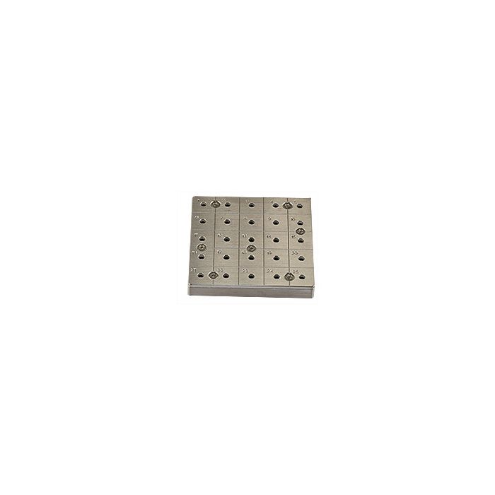 EM-Tec CS25/4 C-Square multi pin stub holder for 25x пїЅпїЅпїЅпїЅ12.7mm or 4x or 9x пїЅпїЅпїЅпїЅ25.4mm pin stubs, pin