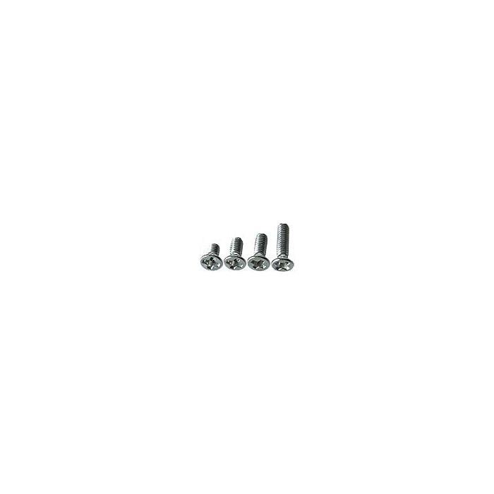 EM-Tec M2F set of phillips flat head screws, stainless steel AISI 304