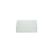 Micro-Tec C46 clear styrene plastic hinged storage boxes, 116x72x32mm