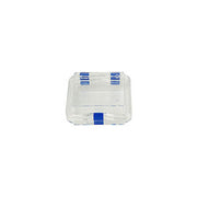 Micro-Tec M44 clear plastic membrane box, hinged,  100x100x40mm