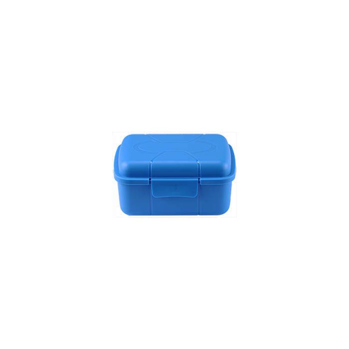Micro-Tec B40 blue polypropylene plastic hinged storage box, 106x72x55mm