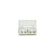 EM-Tec SJ4 clear styrene storage box for 4 x  ш9.5mm JEOL cylinder stubs