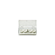 EM-Tec SJ5 clear styrene storage box for 4 x  ш12.2mm JEOL cylinder stubs