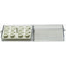 EM-Tec SC12 clear styrene storage box for 12x Ø9.5mm JEOL/Ø12.2mm JEOL or 12 pin stubs