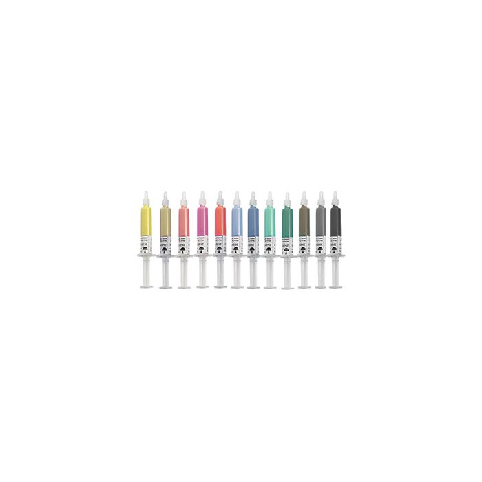 Micro-Tec DP0.5-40 oil based diamond polishing paste set ranging 0.5Вµm to 40Вµm , 12x5g syringes