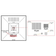 EM-Tec MCS-1CF certified calibration standard, 2.5mm to 1Г‚Вµm, mounted on ГЇВїВЅ