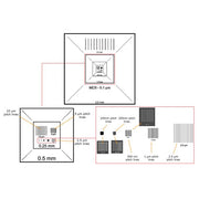 EM-Tec MCS-0.1TR traceable calibration standard, 2.5mm to 100nm, unmounted