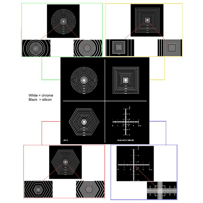 Micro-Tec MTC-5 Multiple target calibration standard with 4 patterns, unmounted