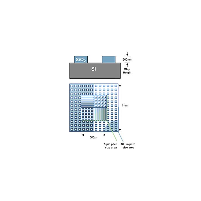 HS-500MG AFM XYZ calibration standard, 500nm Z, unmounted