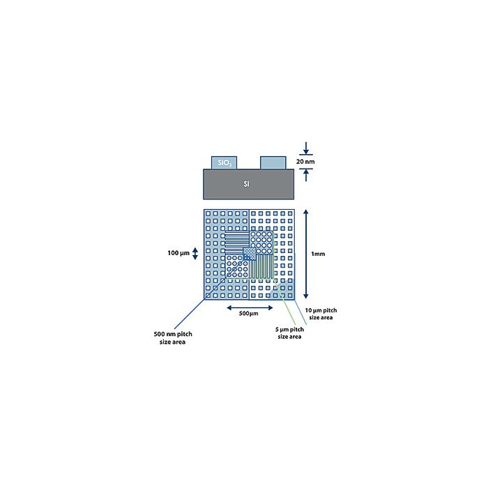 CS-20NG AFM XYZ calibration standard, 20nm Z, unmounted