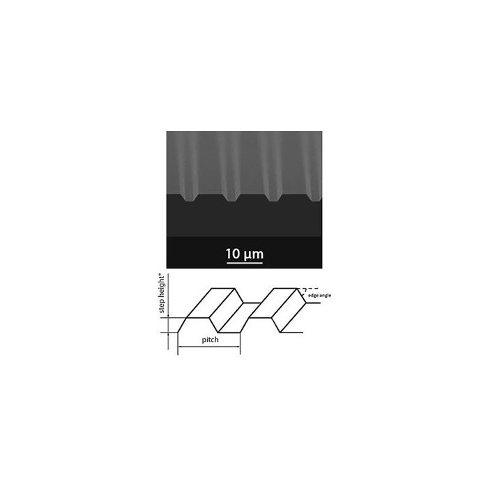 TGF11 AFM / SPM calibration grating, 10um pitch, trapezoid structure ...