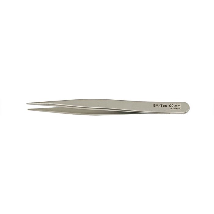 EM-Tec 00.AM high precision tweezers, style 00, strong tips, anti-magnetic stainless steel